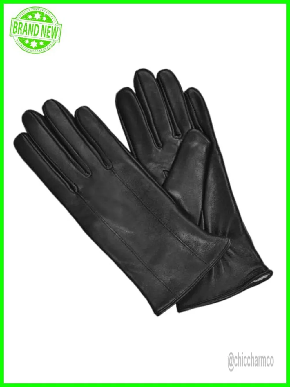 Women's Genuine Sheepskin Leather Gloves with Cashmere Lining, Touchscreen